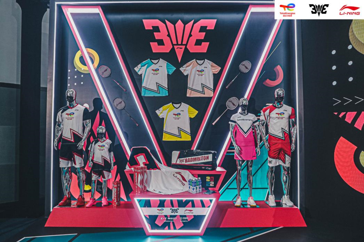 TotalEnergies Li-Ning 3v3 press conference booth