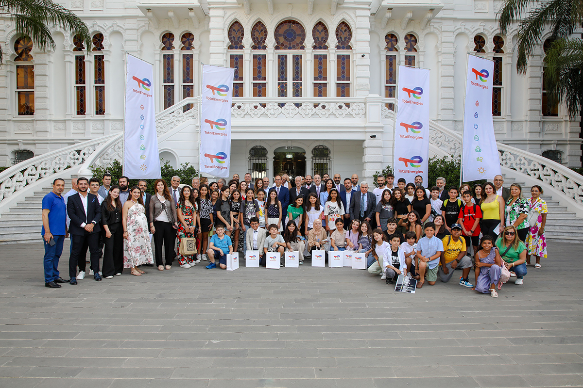group photo at the 2023 VIA contest in Lebanon held at Sursock Museum