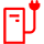 EV charging station icon