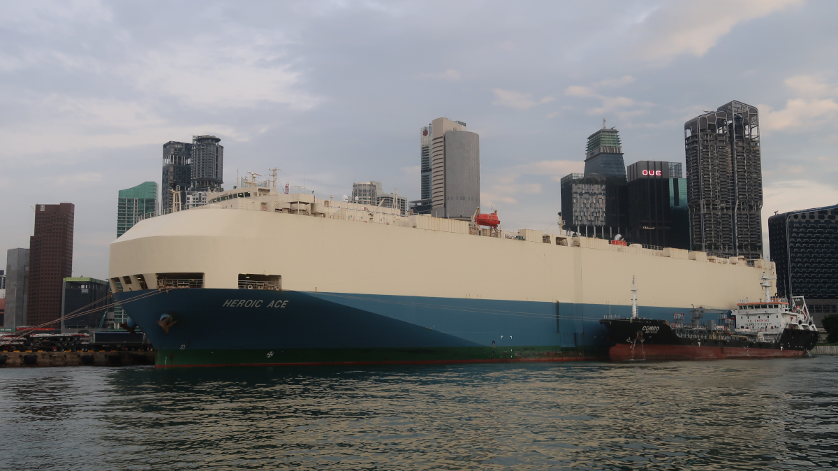 MOL-operated car and truck carrier, Heroic Ace, refueled by TotalEnergies-supplied biofuel