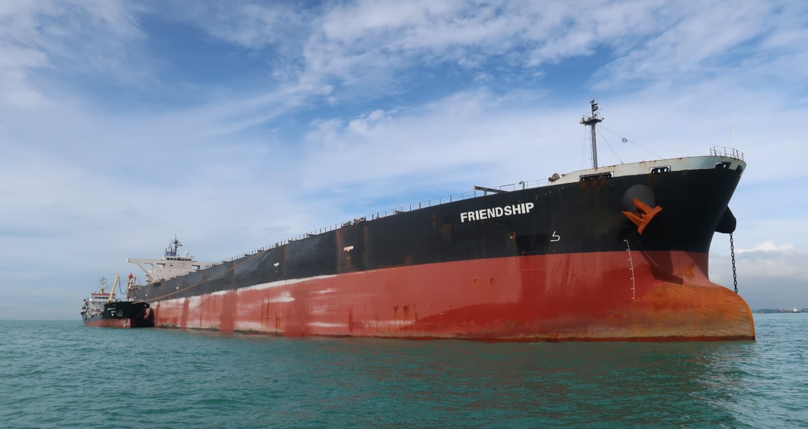 TotalEnergies Marine Fuels' 1st bio-VLFSO bunker delivery in Singapore's port waters