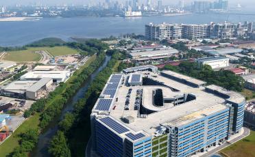 site of CARROS Centre’s facility in Singapore where the solar rooftop will be installed by TotalEnergies ENEOS
