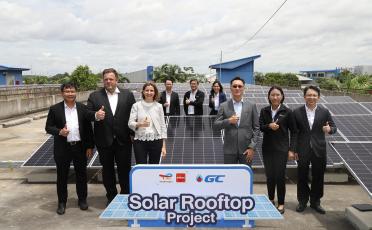 celebration of the official launch of the GCS rooftop-mounted solar systems installed by TotalEnergies ENEOS
