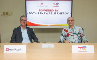 signing ceremony between Asia Brewery and TotalEnergies ENEOS