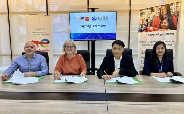 signing ceremony between TotalEnergies ENEOS and Kinpo Group