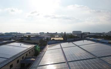 rooftop of Chin Well's production facility solarised by TotalEnergies ENEOS