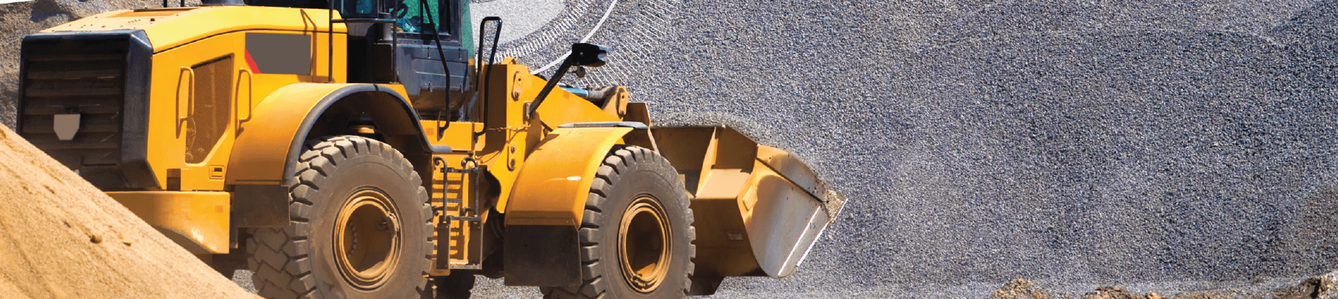 tractor on mining site